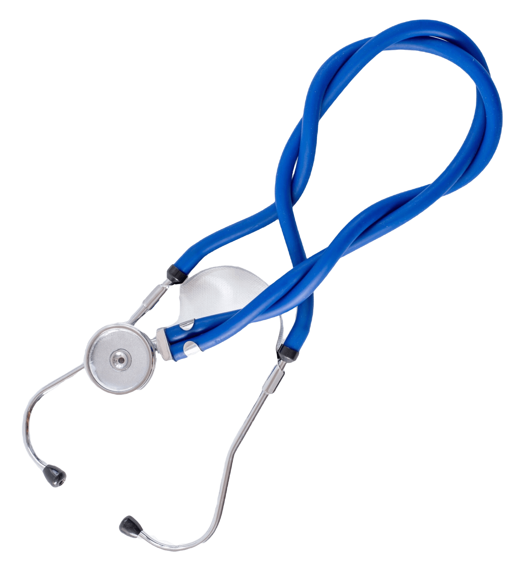 stethoscope-white-desk-top-view